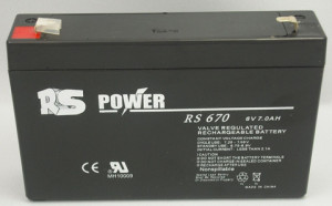 6 V 7.2AH Battery